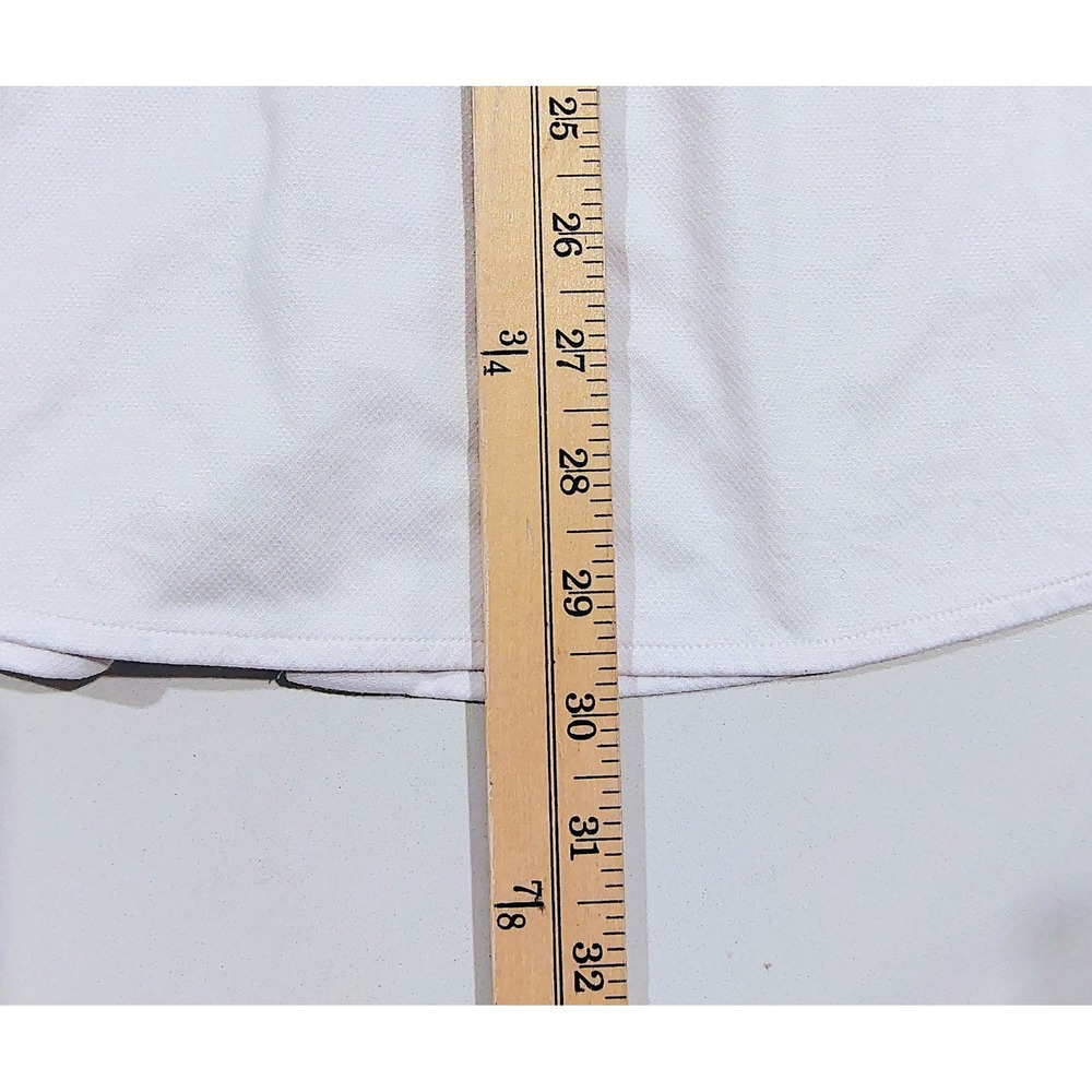 Hugo Boss Slim Fit Stretch Dress Shirt Mens 14.5 White Long Sleeve Spread Small - Picture 12 of 12
